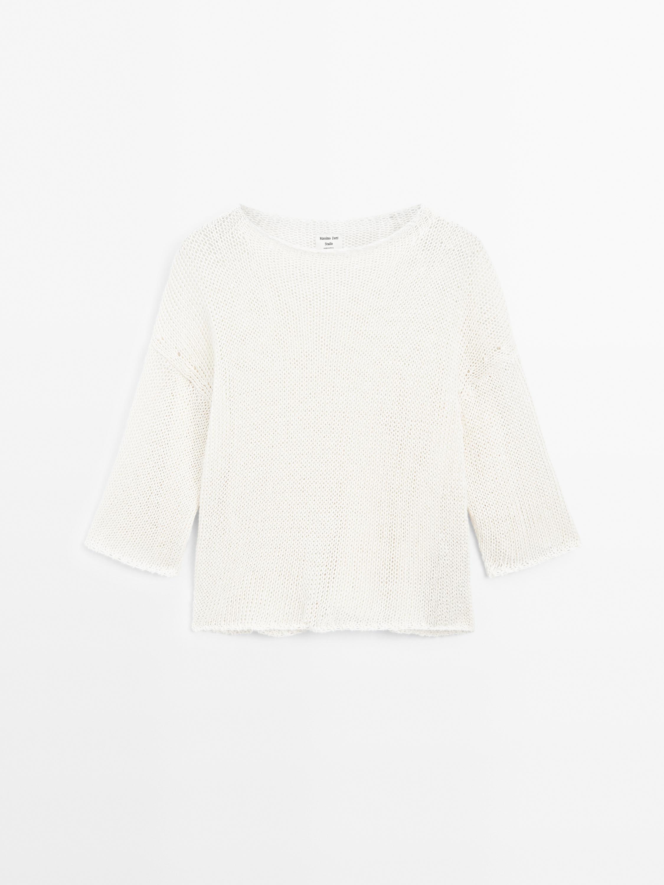 Oversize short sleeve sweater - STUDIO